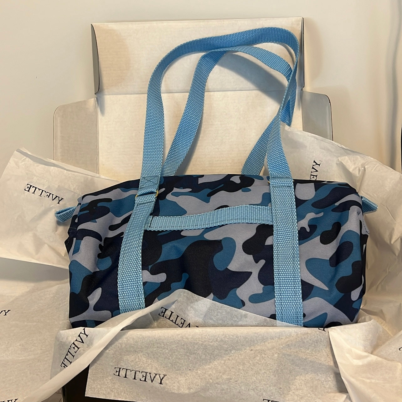 Blue Duffle Bag